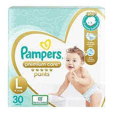 PAMPERS PREMIUM CARE PANTS L 9 - 14 KG ( 44 U)